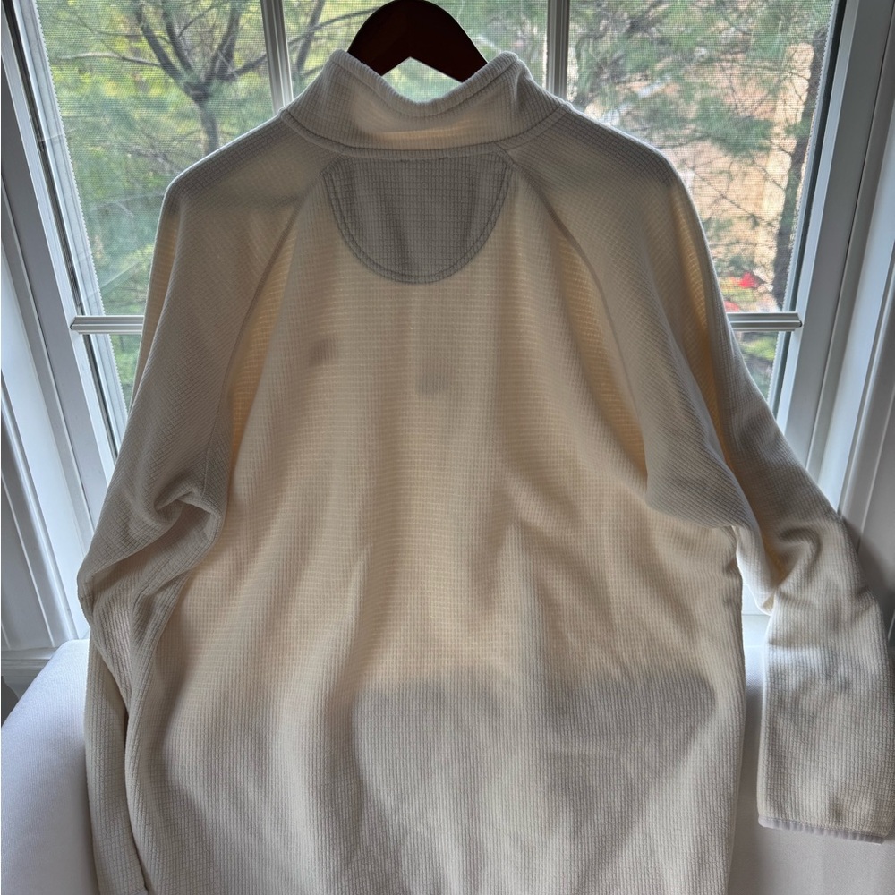 90’s style The North Face Men’s Fleece Half-Zip Pullover | Cream White Size XL - Picture 11 of 11